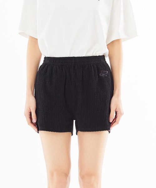 X-girl（エックスガール）の「EASY SHORT PANTS（その他パンツ・レディース・アッシュ/ブラック/ホワイト・S/M）」の2枚目の写真