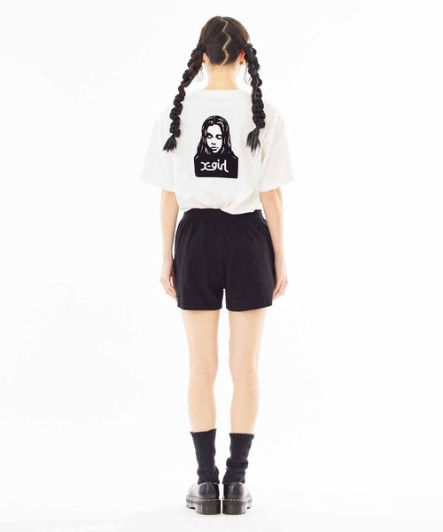 X-girl（エックスガール）の「EASY SHORT PANTS（その他パンツ・レディース・アッシュ/ブラック/ホワイト・S/M）」の16枚目の写真