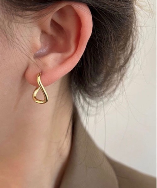 Burner(バーナー)の「【OKUOKU 0909】 ニュアンスメタルピアス oku-pierce-670512312280-349 I(ピアス(両耳用)・レディース・A/B・FREE)」の2枚目の写真