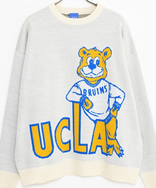 UCLA（ユーシーエルエー）の「『UCLA/ユーシーエルエー』ベアー柄オーバーサイズクルーネックニット（ニット/セーター・メンズ・グリーン/オフホワイト/ブルー/ネイビー・L/M）」の19枚目の写真