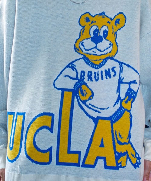 UCLA（ユーシーエルエー）の「『UCLA/ユーシーエルエー』ベアー柄オーバーサイズクルーネックニット（ニット/セーター・メンズ・グリーン/オフホワイト/ブルー/ネイビー・L/M）」の20枚目の写真