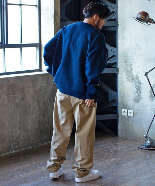 UCLA（ユーシーエルエー）の「『UCLA/ユーシーエルエー』ベアー柄オーバーサイズクルーネックニット（ニット/セーター・メンズ・グリーン/オフホワイト/ブルー/ネイビー・L/M）」の7枚目の写真