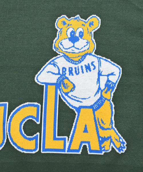 UCLA（ユーシーエルエー）の「『UCLA/ユーシーエルエー』ベアー柄オーバーサイズクルーネックニット（ニット/セーター・メンズ・グリーン/オフホワイト/ブルー/ネイビー・L/M）」の16枚目の写真