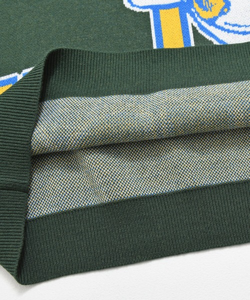 UCLA（ユーシーエルエー）の「『UCLA/ユーシーエルエー』ベアー柄オーバーサイズクルーネックニット（ニット/セーター・メンズ・グリーン/オフホワイト/ブルー/ネイビー・L/M）」の17枚目の写真