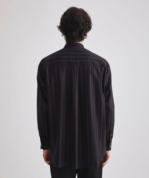 UNITED TOKYO（ユナイテッドトウキョウ）の「ブークレストライプバンドカラーシャツ（シャツ/ブラウス・メンズ・ダークグレー/ネイビー・1/2）」の7枚目の写真