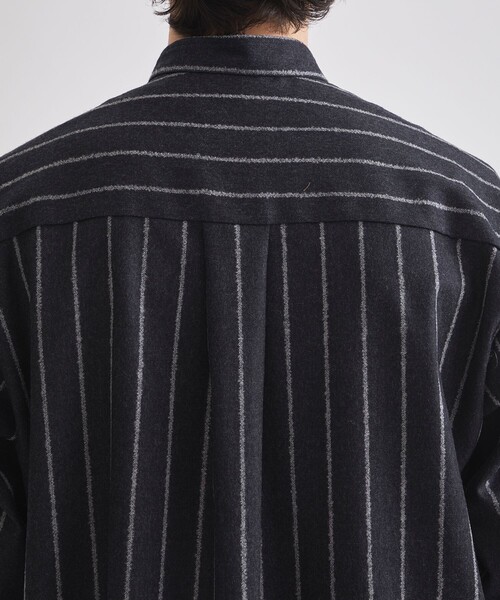 UNITED TOKYO（ユナイテッドトウキョウ）の「ブークレストライプバンドカラーシャツ（シャツ/ブラウス・メンズ・ダークグレー/ネイビー・1/2）」の19枚目の写真