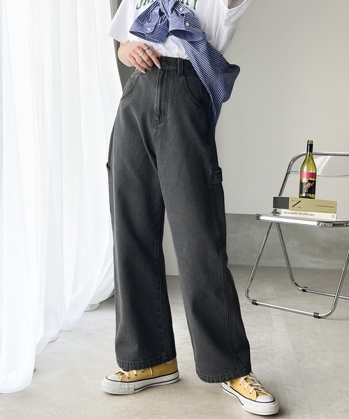 Java（ジャバ）の「《JaVa ジャバ別注》メンズライクペインターパンツ（デニムパンツ・メンズ・ブラック系その他/ワンウォッシュ/ライトブルー/ベージュ/ナチュラル/ブラック系その他2・LARGE/MEDIUM/X-LARGE）」の17枚目の写真