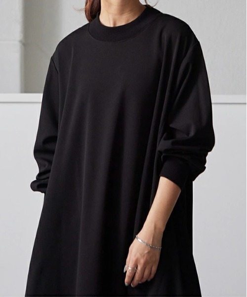 セール】Aラインきれいめ大人長袖ワンピース（ワンピース）｜No one
