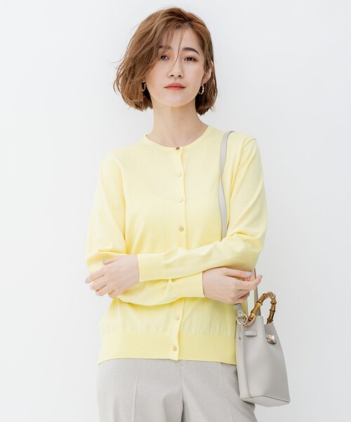 ✨美品✨23区 洗えるプレミアムコットンカーディガン 38 アンサンブル対応 23区 S（ニジュウサンクチイサイサイズ）の「【アンサンブル対応