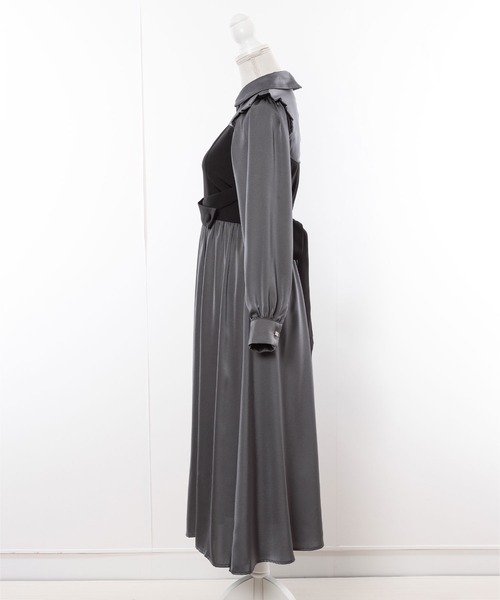 DearMyLoveMillor(ディアマイラブミラー)の「バックリボングロスワンピース(ワンピース・レディース・グレー/ベージュ・MEDIUM/X-LARGE/XX-LARGE/LARGE)」の13枚目の写真