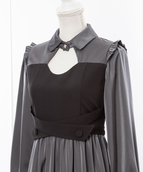 DearMyLoveMillor(ディアマイラブミラー)の「バックリボングロスワンピース(ワンピース・レディース・グレー/ベージュ・MEDIUM/X-LARGE/XX-LARGE/LARGE)」の14枚目の写真