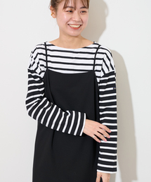 LEMINOR | 別注【Leminor/ルミノア】*RELUME Loose border Tee：ボーダーTEE(Tシャツ/カットソー)