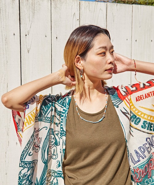 チャイハネ（チャイハネ）の「【チャイハネ】ビリーズMEN'Sネックレス（ネックレス・メンズ・ブルー/ターコイズブルー/マルチ/ホワイト系その他/レッド/ブラックミックス・FREE）」の7枚目の写真