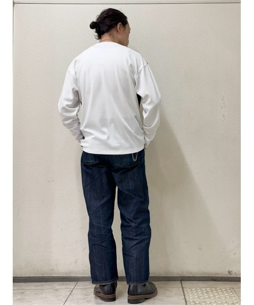 PLUS ONE(プラスワン)の「【PLUS ONE】ブロッキング切り替えロンT(Tシャツ/カットソー・メンズ・ネイビー/オフホワイト/ダークグレー・M/L/XL)」の13枚目の写真