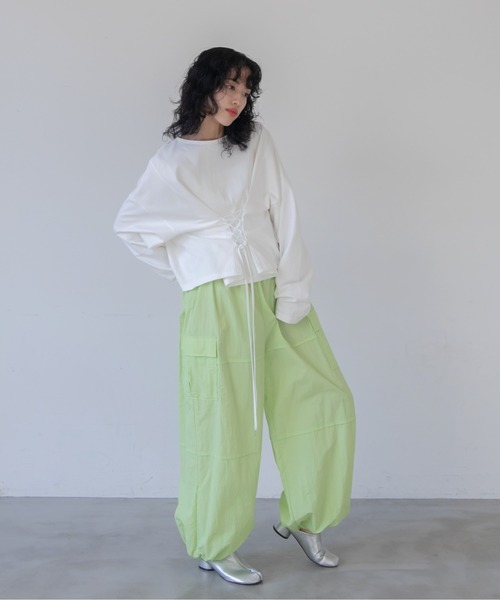 VACANCY（ヴァカンシー）の「マルチウェイコルセットTシャツ（Tシャツ/カットソー・レディース・ホワイト/ブラック/ブルー・FREE）」の10枚目の写真