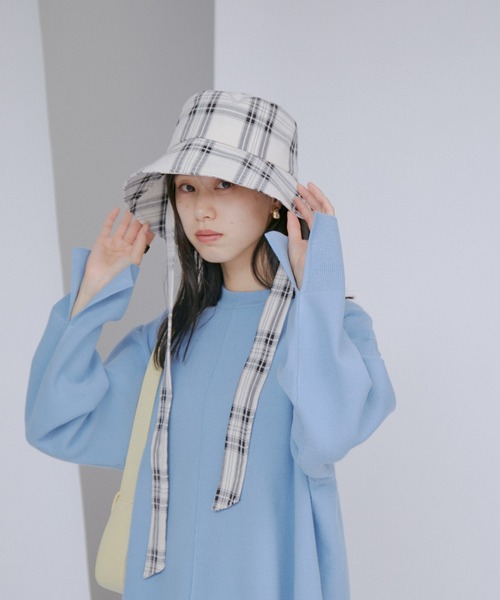 VIS(ビス)の「リボン付きツバ広バケットハット(ハット・レディース・ホワイト系その他/ブラック/その他・FREE)」の15枚目の写真