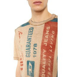 *DIESEL*グラフィック パッチ Tシャツ Men's T-shirt with Diesel patch logo | Grey | Diesel