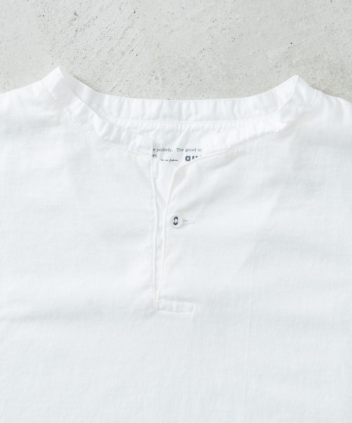 quadro(クオドロ)の「40/2CM天竺ヘンリーネックプルオーバー(Tシャツ/カットソー・レディース・ブルーグレー/ダークネイビー/オフホワイト/グレー・FREE)」の9枚目の写真