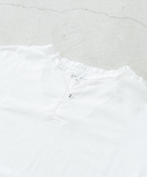 quadro(クオドロ)の「40/2CM天竺ヘンリーネックプルオーバー(Tシャツ/カットソー・レディース・ブルーグレー/ダークネイビー/オフホワイト/グレー・FREE)」の10枚目の写真