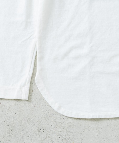 quadro(クオドロ)の「40/2CM天竺ヘンリーネックプルオーバー(Tシャツ/カットソー・レディース・ブルーグレー/ダークネイビー/オフホワイト/グレー・FREE)」の15枚目の写真