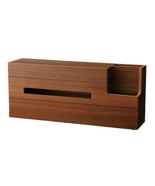 I.D.E.A international（イデアインターナショナル）の「WOOD TISSUE CASE（インテリア雑貨・レディース・ベージュ/その他2/その他1・ﾌﾘ-）」の2枚目の写真