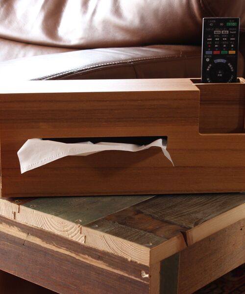 I.D.E.A international（イデアインターナショナル）の「WOOD TISSUE CASE（インテリア雑貨・レディース・ベージュ/その他2/その他1・ﾌﾘ-）」の4枚目の写真