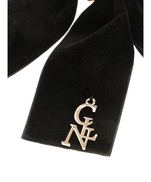 CALNAMUR(カルナムール)の「チャーム付きリボンヘアアクセセット(バレッタ/ヘアクリップ・レディース・ブラック・FREE)」の8枚目の写真