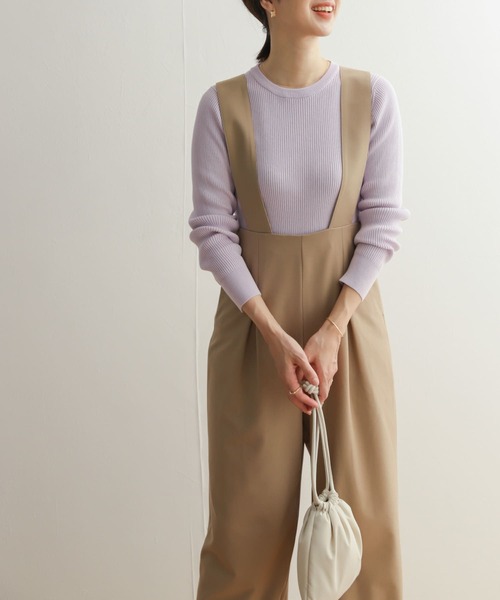 URBAN RESEARCH DOORS（アーバンリサーチドアーズ）の「TRハイウエストサロペット（サロペット/オーバーオール・レディース・ベージュ/ネイビー・SMALL/MEDIUM）」の9枚目の写真