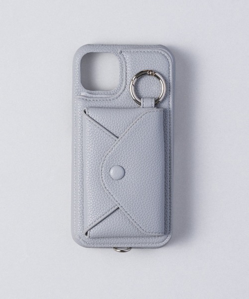 ensemble(皮革ブランド)（アンサンブル）の「ensemble PORTEⅢ 鏡 コインケース&カードケース付きiPhoneケース (ベルト無し)（スマホケース/カバー・レディース・ライトグレー/グレー/ブラック/カーキ/ベージュ/ブラウン/ホワイト・1/3/7/8/5/6/12/10/13）」の4枚目の写真