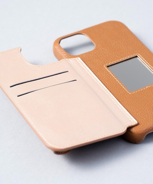 ensemble(皮革ブランド)（アンサンブル）の「ensemble PORTEⅢ 鏡 コインケース&カードケース付きiPhoneケース (ベルト無し)（スマホケース/カバー・レディース・ライトグレー/グレー/ブラック/カーキ/ベージュ/ブラウン/ホワイト・1/3/7/8/5/6/12/10/13）」の8枚目の写真