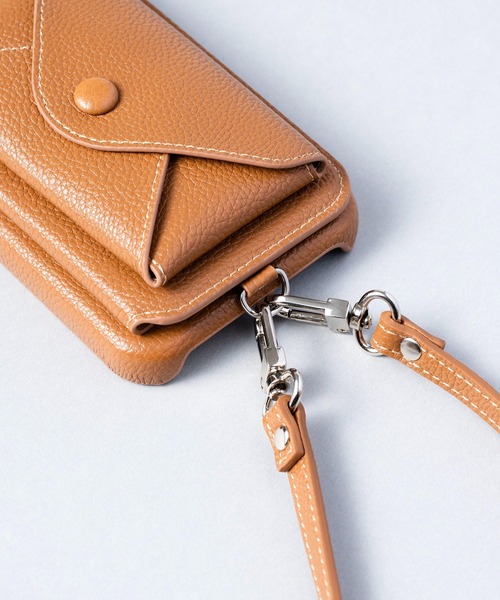 ensemble(皮革ブランド)（アンサンブル）の「ensemble PORTEⅢ 鏡 コインケース&カードケース付きiPhoneケース (ベルト無し)（スマホケース/カバー・レディース・ライトグレー/グレー/ブラック/カーキ/ベージュ/ブラウン/ホワイト・1/3/7/8/5/6/12/10/13）」の11枚目の写真