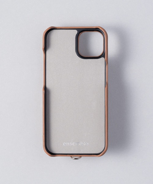 ensemble(皮革ブランド)（アンサンブル）の「ensemble PORTEⅢ 鏡 コインケース&カードケース付きiPhoneケース (ベルト無し)（スマホケース/カバー・レディース・ライトグレー/グレー/ブラック/カーキ/ベージュ/ブラウン/ホワイト・1/3/7/8/5/6/12/10/13）」の20枚目の写真