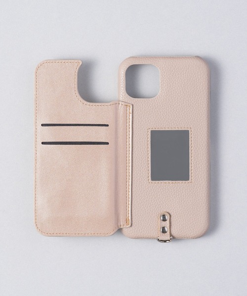 ensemble(皮革ブランド)（アンサンブル）の「ensemble PORTEⅢ 鏡 コインケース&カードケース付きiPhoneケース (ベルト無し)（スマホケース/カバー・レディース・ライトグレー/グレー/ブラック/カーキ/ベージュ/ブラウン/ホワイト・1/3/7/8/5/6/12/10/13）」の21枚目の写真