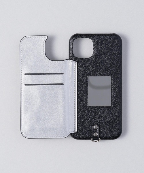 ensemble(皮革ブランド)（アンサンブル）の「ensemble PORTEⅢ 鏡 コインケース&カードケース付きiPhoneケース (ベルト無し)（スマホケース/カバー・レディース・ライトグレー/グレー/ブラック/カーキ/ベージュ/ブラウン/ホワイト・1/3/7/8/5/6/12/10/13）」の13枚目の写真