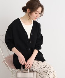 ◆もちっと軽い！スポンディッシュVネックカーディガン