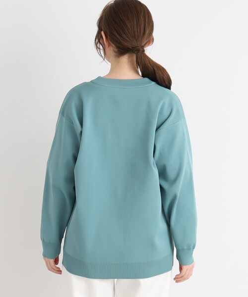 SHOO・LA・RUE(シューラルー)の「◆もちっと軽い!スポンディッシュVネックカーディガン(カーディガン/ボレロ・レディース・ピンク系/ナチュラル/ブラック/グリーン・00)」の17枚目の写真