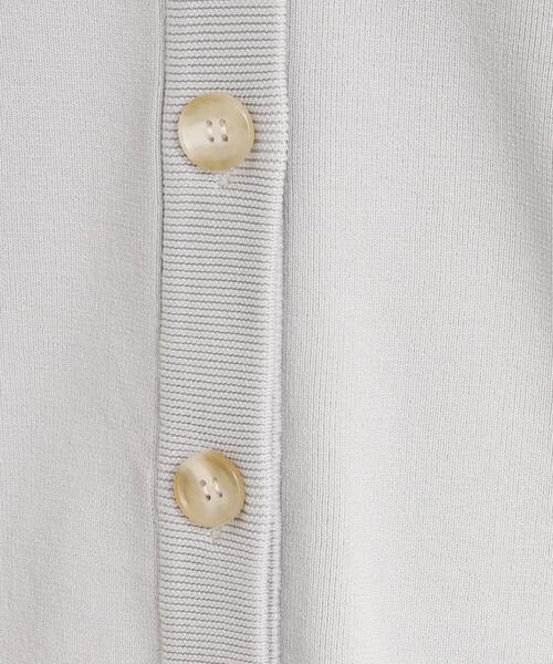 SHOO・LA・RUE(シューラルー)の「◆もちっと軽い!スポンディッシュVネックカーディガン(カーディガン/ボレロ・レディース・ピンク系/ナチュラル/ブラック/グリーン・00)」の9枚目の写真