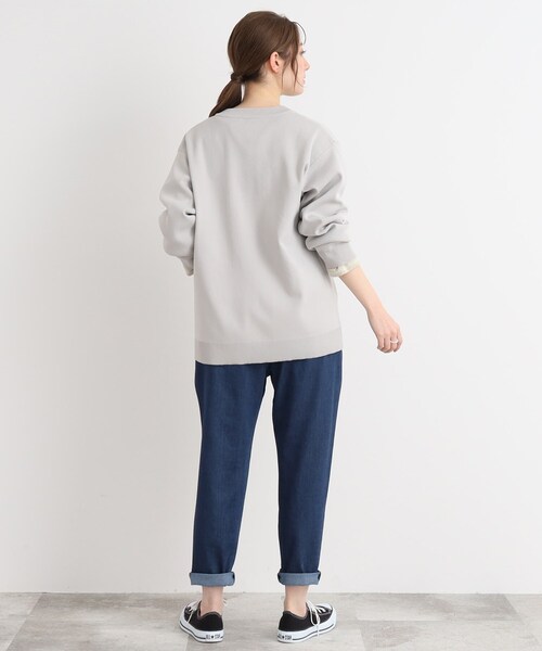 SHOO・LA・RUE(シューラルー)の「◆もちっと軽い!スポンディッシュVネックカーディガン(カーディガン/ボレロ・レディース・ピンク系/ナチュラル/ブラック/グリーン・00)」の10枚目の写真