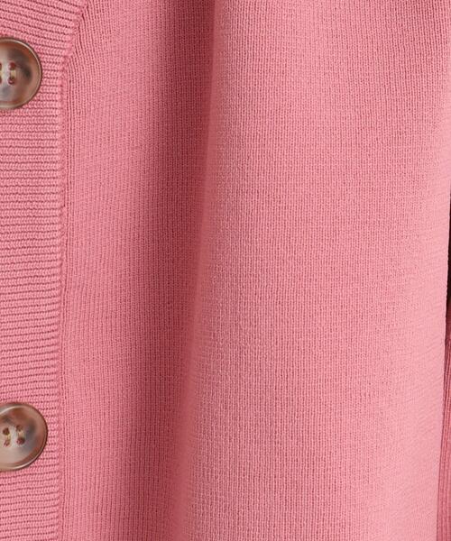 SHOO・LA・RUE(シューラルー)の「◆もちっと軽い!スポンディッシュVネックカーディガン(カーディガン/ボレロ・レディース・ピンク系/ナチュラル/ブラック/グリーン・00)」の18枚目の写真