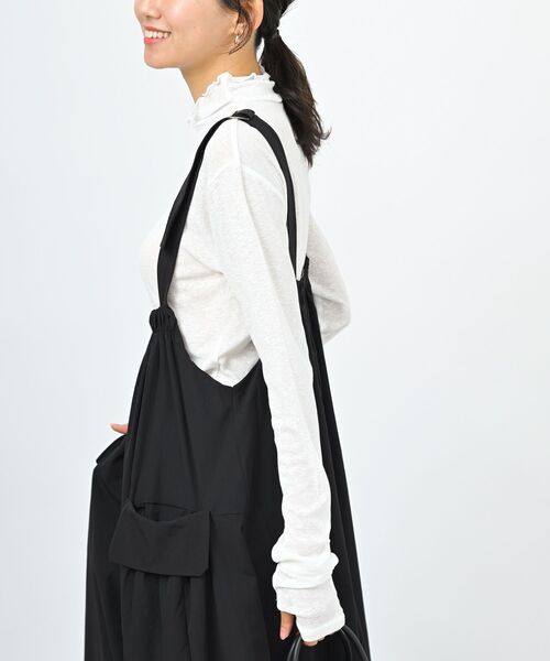 rps(アールピーエス)の「ハイネックユビヌキカットソー(Tシャツ/カットソー・レディース・ブラック/ブルー/グリーン/オフホワイト・フリー)」の12枚目の写真