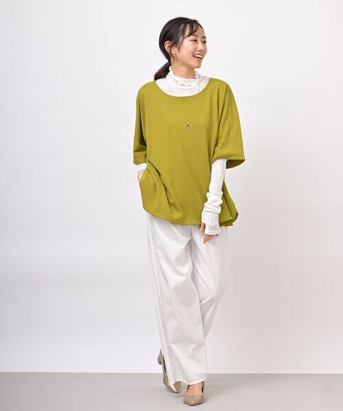 rps(アールピーエス)の「ハイネックユビヌキカットソー(Tシャツ/カットソー・レディース・ブラック/ブルー/グリーン/オフホワイト・フリー)」の21枚目の写真