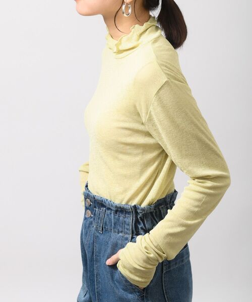 rps(アールピーエス)の「ハイネックユビヌキカットソー(Tシャツ/カットソー・レディース・ブラック/ブルー/グリーン/オフホワイト・フリー)」の22枚目の写真