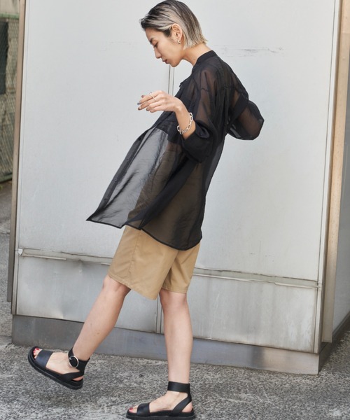 Auntie Rosa Holiday（アンティローザホリデー）の「ツータックチノハーフパンツ（チノパンツ・レディース・ライトベージュ/ブラック/ベージュ/カーキ/ネイビー・マルチサイズ）」の22枚目の写真