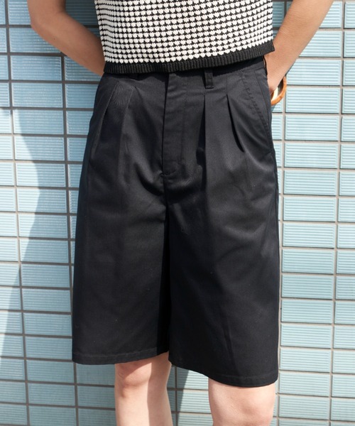 Auntie Rosa Holiday（アンティローザホリデー）の「ツータックチノハーフパンツ（チノパンツ・レディース・ライトベージュ/ブラック/ベージュ/カーキ/ネイビー・マルチサイズ）」の10枚目の写真