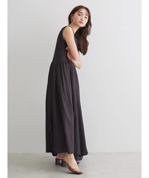 美品 ヨリ 2,6万 バックリボンギャザーワンピース マキシワンピース yori 美品 ヨリ 2,6万 バックリボンギャザーワンピース マキシ