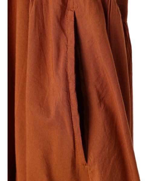 AMERICAN HOLIC（アメリカンホリック）の「バックリボンギャザーワンピース（ワンピース・レディース・ブラック/オレンジ・L/M）」の8枚目の写真