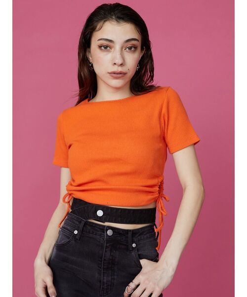 EVRIS（エヴリス）の「ウエストデザインフレアデニムパンツ（デニムパンツ・レディース・ブラック/ライトブルー・SMALL/MEDIUM）」の8枚目の写真