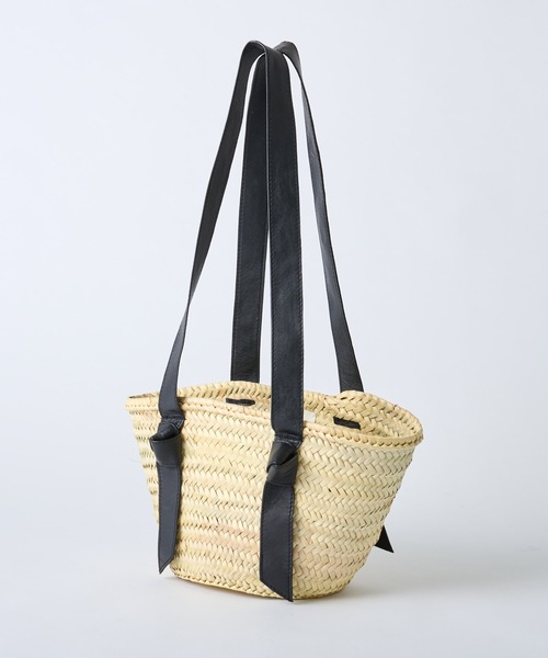 KECH LeS ESSENTIELSリボンハンドルスモールバスケット KECH LeS ESSENTIELS（ケッシュルエッセンシャル）の「【KECH