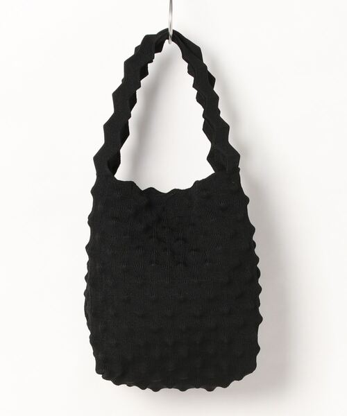 aimoha（アイモハ）の「ビビットカラーネット編みミニバッグ（ハンドバッグ・レディース・ベージュ/イエロー/ブラック/ライトグリーン/グリーン/パープル・FREE）」の10枚目の写真