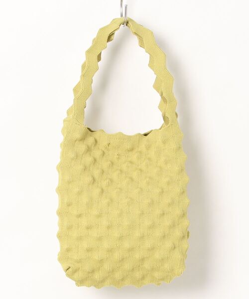 aimoha（アイモハ）の「ビビットカラーネット編みミニバッグ（ハンドバッグ・レディース・ベージュ/イエロー/ブラック/ライトグリーン/グリーン/パープル・FREE）」の14枚目の写真